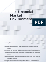 The Financial Market Environment