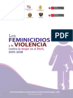 Los Feminicidios y La Violencia Contra La Mujer en El Peru - 2015-2018