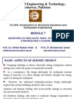 Response of Inelastic SDOF Systems To Earthquake Loading