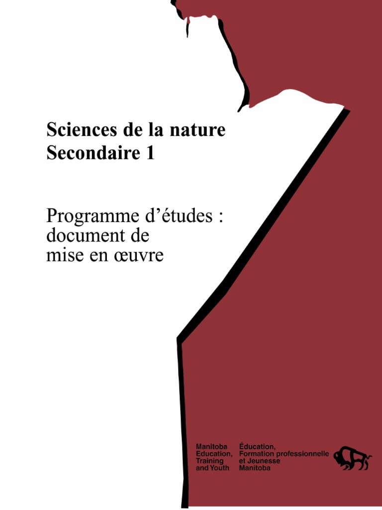 Sciences de la nature, secondaire 1, programme d'études, PDF, Science