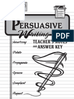 Persuasive Teacher Notes (Writing 4) (Saddleback) (2005)