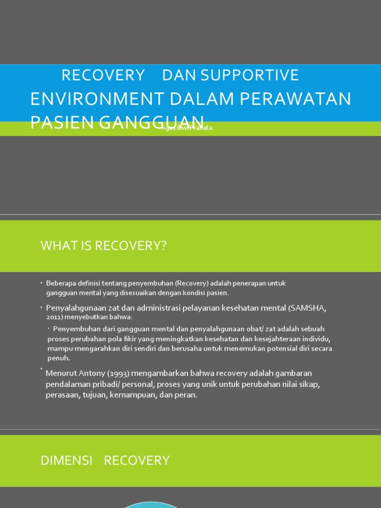 Arti dan Proses Recovery Kesehatan | PDF
