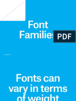 Font Families: Typography I