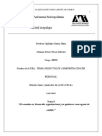 Tema 2 El Consultor en Desarrollo Organizacional y Su Quehacer Como Agente de Cambio