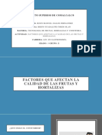 Factores Que Afectan La Calidad de Las Frutas y Hortalizas