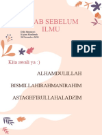 Kajian Muslimah - Adab Sebelum Ilmu