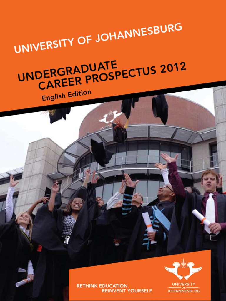 University of Johannesburg Career Prospectus ENGLISH - 2012