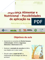 Slides - Segurança Alimentar e Nutricional