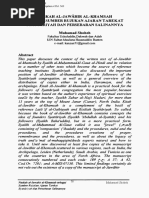 Naskah Al-Jawahiral-Khamsah Seba Gai Sumber Rujukan Ajaran Tareka T Syattariyah Dan Persebaran Salinannya Muhamad Shoheh