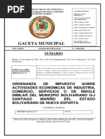 Gaceta Municipal: Sumario