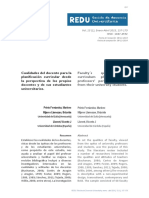 Cualidades Del Docente para La Planificación Curricular Desde La Perspectiva de Los Propios Docentes y de Sus Estudiantes Universitarios