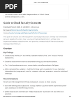 Guide To Cloud Security Concepts