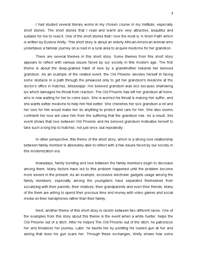 Themes of A Worn Path by Eudora Welty | Download Free PDF | Race (Human ...