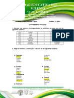 Actividades de Lectura de Critica Semana de Septiembre 9