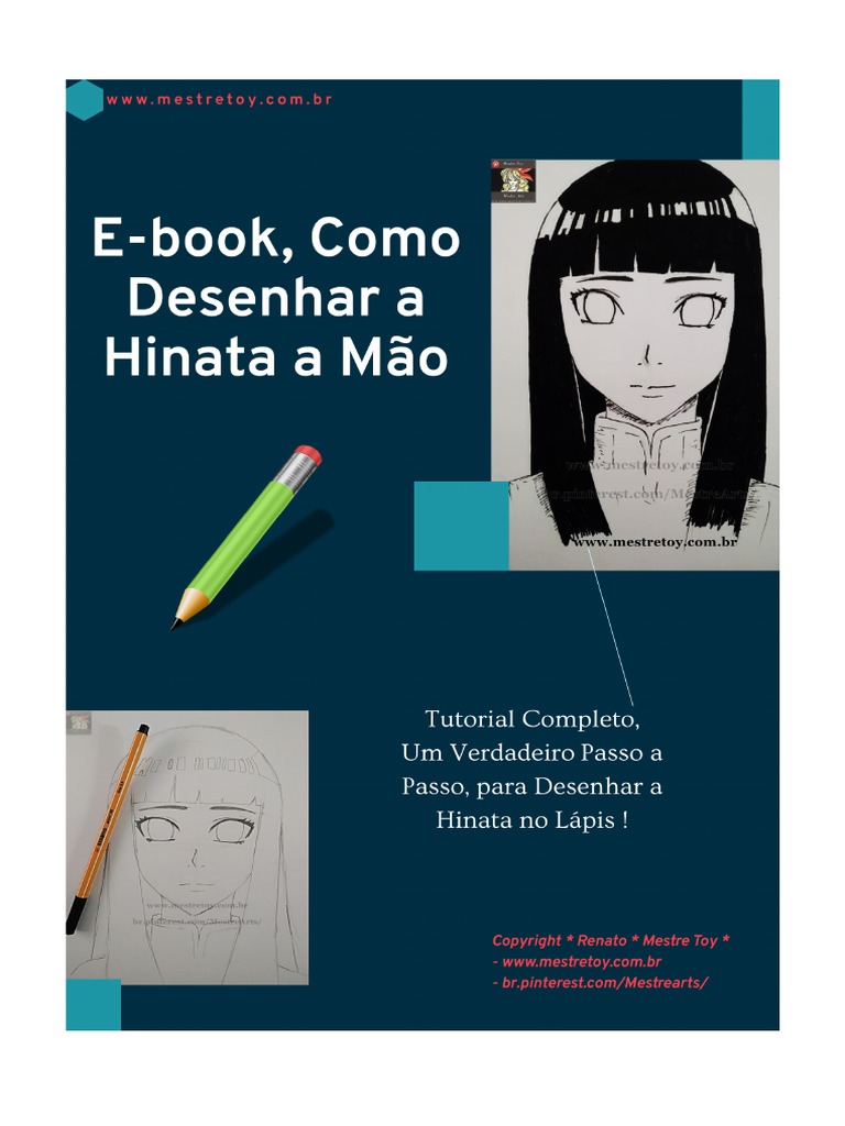 Como desenhar HINATA HYUGA (Naruto) 