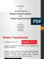 A Study Financial Behavior: Bottlers Nepal Limited Dabur Nepal Limited