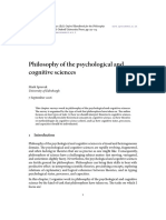 Sprevak - Philosophy of The Psychological and Cognitive Sciences