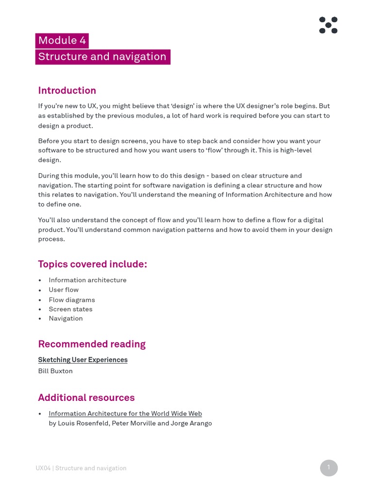 UX Structure and Navigation Guide | PDF | Art