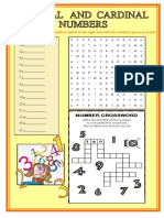 Ordinal and Cardinal Numbers Fun Activities Games 8275