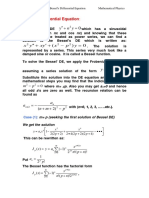 Y P X y X y X: Bessel's Differential Equation