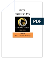 Ielts Online Class: Speaking Part 2. Long Turn (Describing)