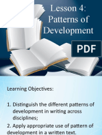 Lesson 4 Patterns of Development