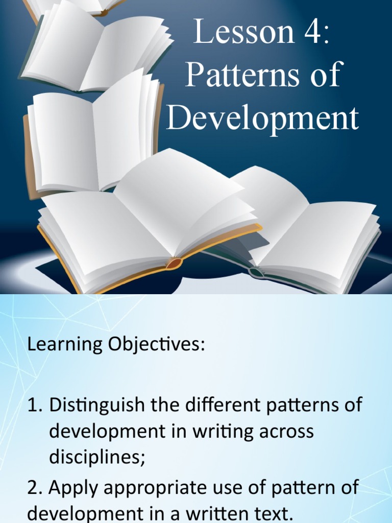 Lesson 4: Patterns of Development | PDF | Narration | Narrative