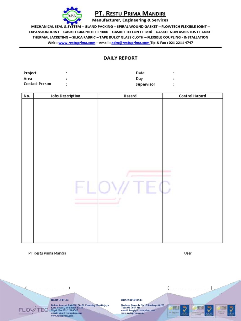 Daily Report | PDF