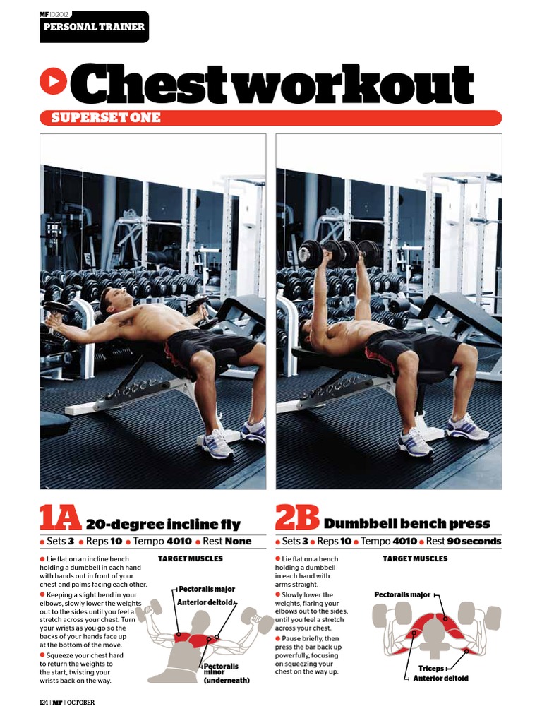 Get A Big Chest Workout PDF Weight Training Human Anatomy