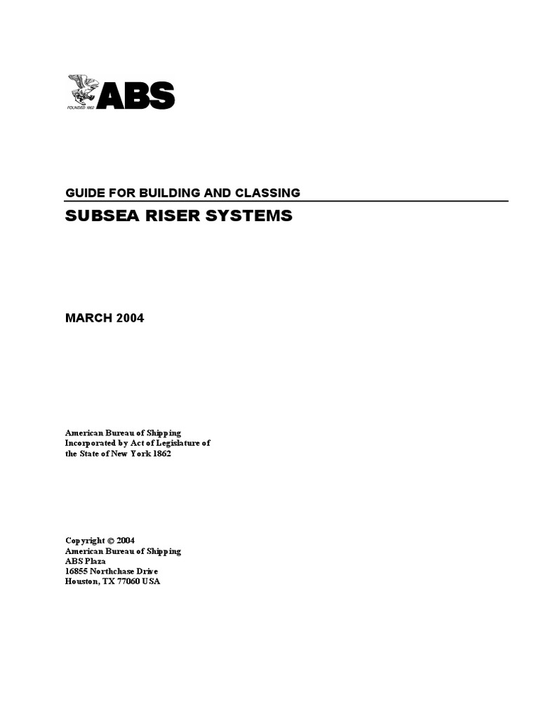 Guide to Subsea Riser Systems | PDF | Specification (Technical Standard ...