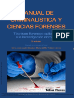 Manual de Criminalística y Ciencias Forenses Técnicas Forenses Aplicadas A La Investigación Criminal (2a. Ed.)