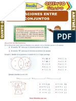 Relaciones Entre Conjuntos para Quinto Grado de Primaria