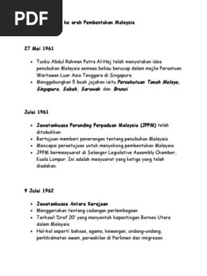 Langkah Langkah Pembentukan Malaysia Pdf