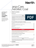 Coal Cargo Checklist