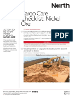 Nickel Ore Cargo Checklist