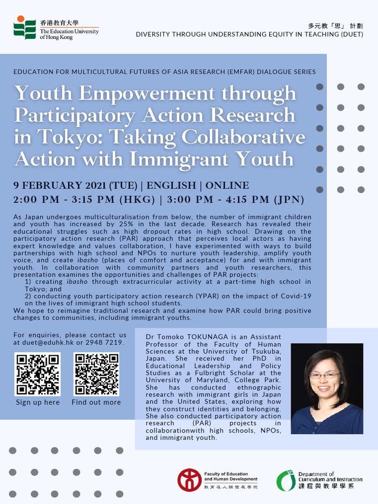 EMFAR - DR Tokunaga - Poster | PDF | Participatory Action Research ...