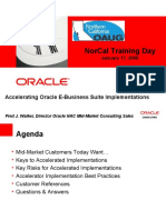 Accelerating Oracle E-Business Implementations