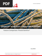 Gridgain® In-Memory Computing Platform: Feature Comparison: Pivotal Gemfire®