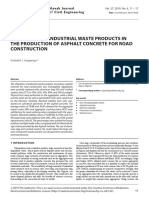 (13383973 - Slovak Journal of Civil Engineering) Utilization of Industrial Waste Products in The Production of Asphalt Concrete For Road Construction