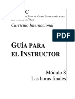 Module 8 - Spanish ELNEC - Horas Finales