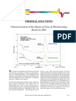 Characterization of The Degree of Cure of Thermosetting Resins by DSC