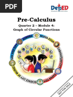 Pre-Calculus: Quarter 2 - Module 4: Graph of Circular Functions