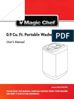 Magic Chef MCSTCW09W1 Compact 0.9 cu ft. Portable Top Load Washer in White Installation Guide