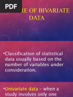 Nature of Bivariate Data