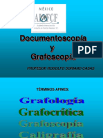 Conceptos Básicos de Grafoscopía PROFESOR RODOLFO SORIANO CASAS