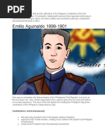 Emilio Aguinaldo 1899-1901: Contributions and Achievements