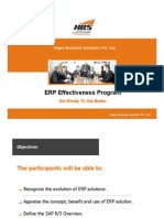 ERP Effectiveness Program: Hages Business Solutions Pvt. LTD