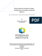 017-Devina-Bab I-III Pengaruh Pelatihan Dan Lingkungan Kerja THDP Kinerja Pegawai LPS