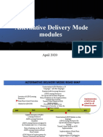 Alternative Delivery Mode Modules: April 2020