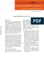 Human Trafficking: A Brief Overview: No. 122 / December 2009